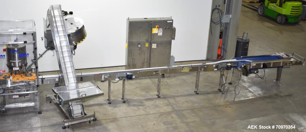 DTM Purefill 2000 Liquid Filling Line w/Pneumatic Scale Plugger and Capper